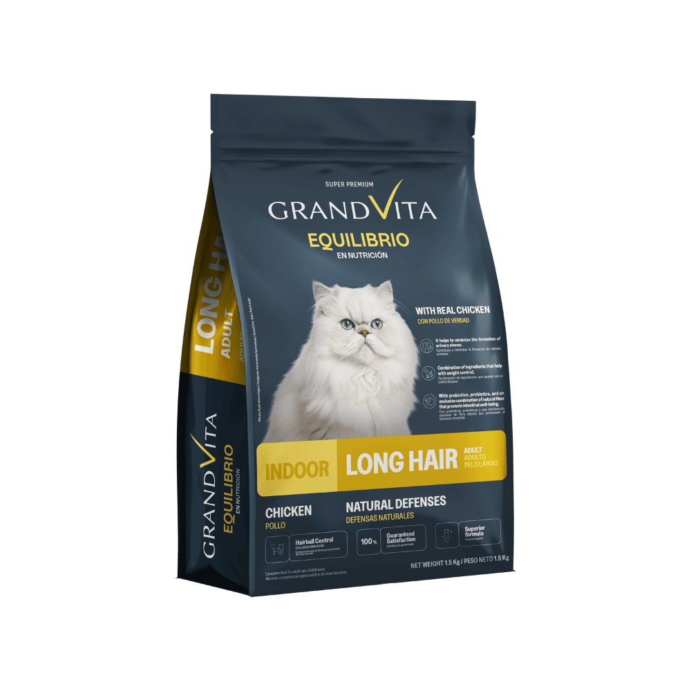 GRAND VITA EQUILIBRIO ADULTO PELOS LONGOS FELINO