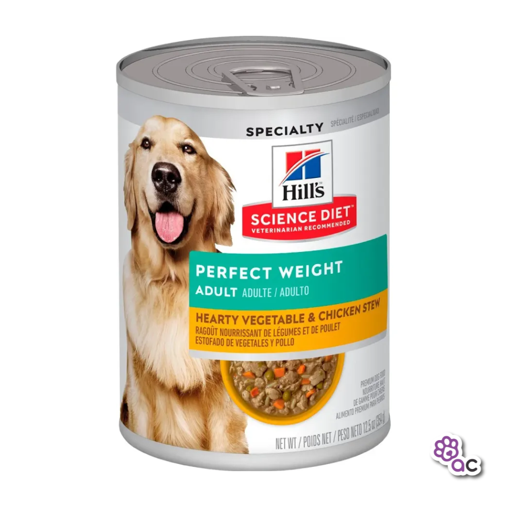 HILLS ADULTO PERFECT WEIGHT LATA CANINO