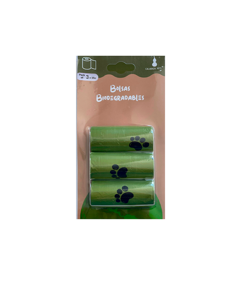 BOLSAS BIODEGRADABLES X 3 UNIDADES