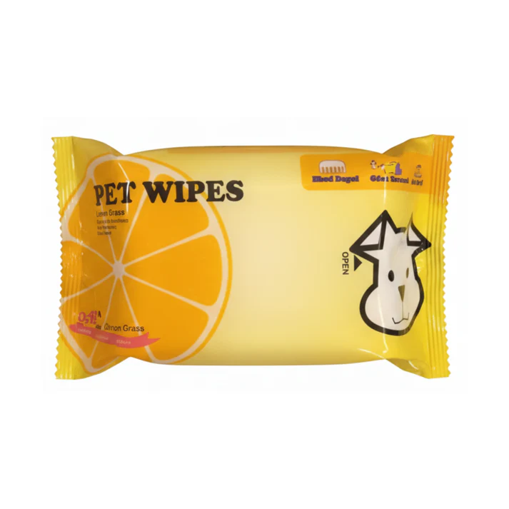 HUSHPET PAÑITOS PET WIPES LIMON