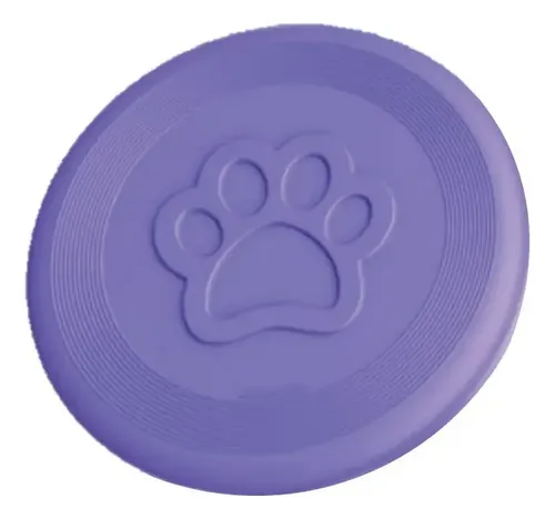 JUGUETE FRISBEE PARA PERRO EN CAUCHO HUELLA