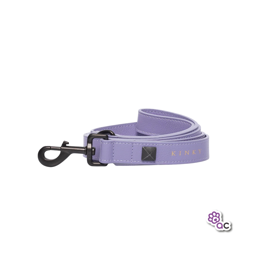 TRAÍLLA KINKY CUERO TACHES LILA