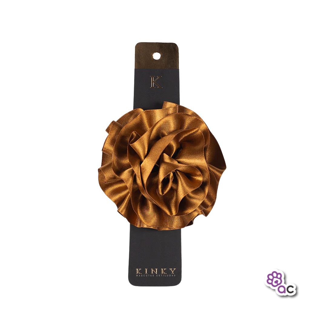 FLOR KINKY REMOVIBLE COBRE GRANDE