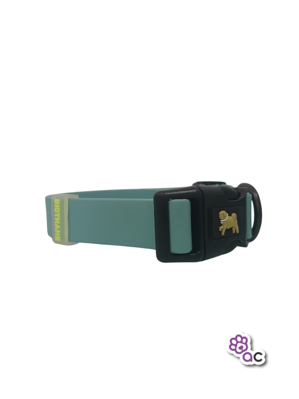 COLLAR KINKY BIOTHANE 520 DUSTY TURQUESA