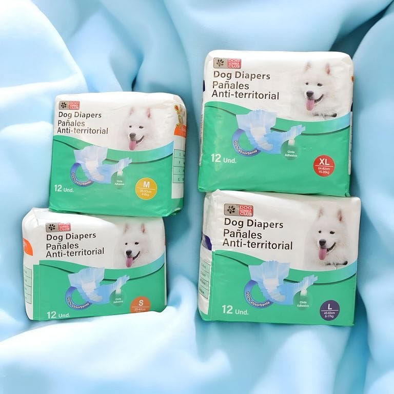 DOG DIAPERS PAÑALES ANTI-TERRITORIAL X 12 UNIDADES