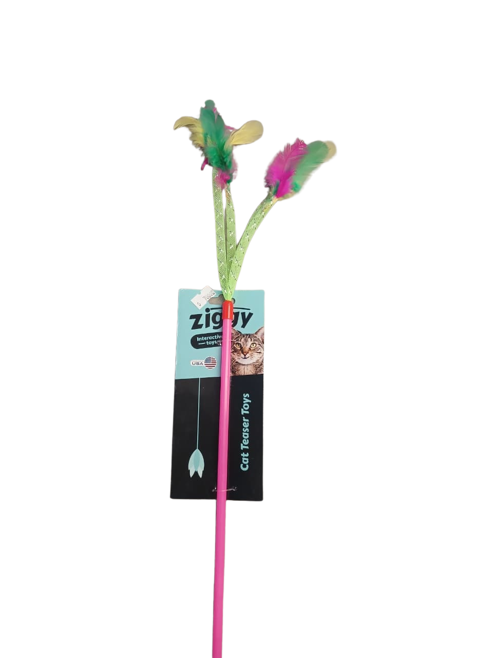 ZIGGY JUGUETE VARITA CON 4 PLUMAS