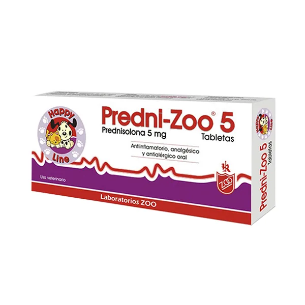 PREDNI ZOO 5 MG ANTIINFLAMATORIO