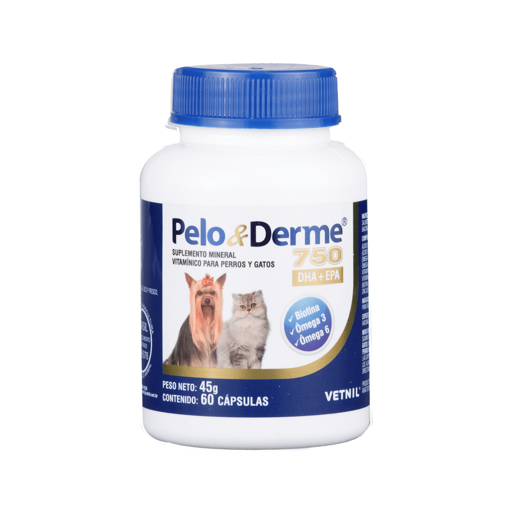 PELO Y DERME 750 DHA+EPA X CAPSULA O FRASCO